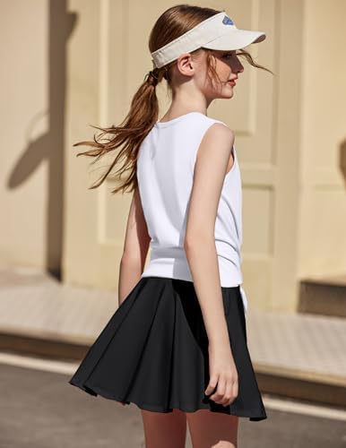 Festive Girls TennisC Golf Outfit Trendy Adjustable Top Skirt