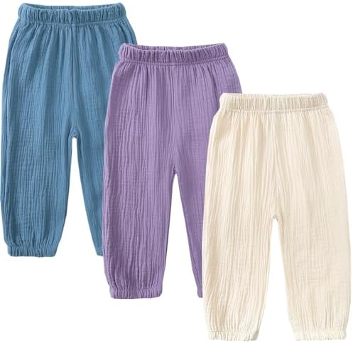 3-Piece Elastic Waist Toddler Pants