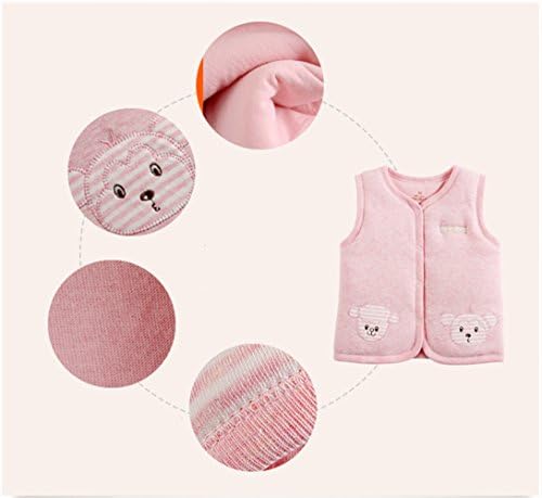 Monvecle Baby Cotton Warm Vests Unisex Infant to Toddler Padded Waistcoat - Loose Fit