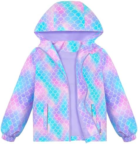 Waterproof rain jacket for girls Durable windproof and stylish