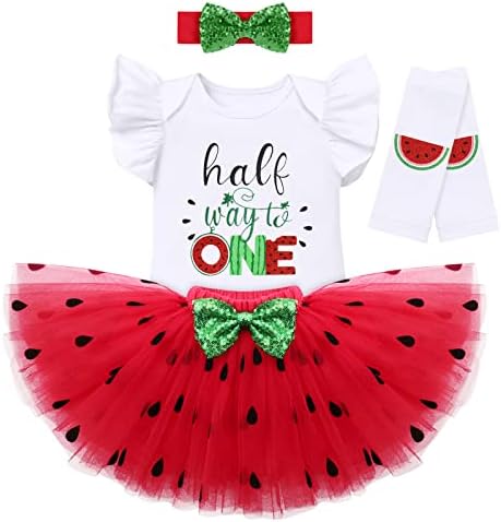 Cute Baby Girl Watermelon Theme 1st2nd Birthday Set
