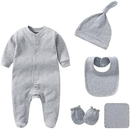 Iadoer Baby Unisex Cotton Layette Set