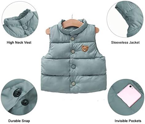 Cute Lightweight Winter Puffer Vest for Kids