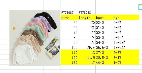 MABABY Toddler Baby Sweater