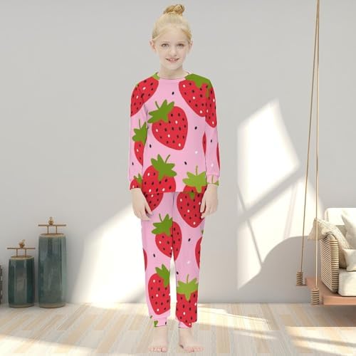 MEIKKO Girls Thermal Pajama Set