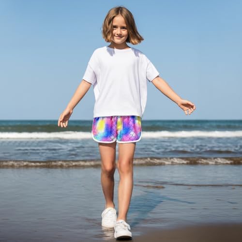 Dolphin Print Exercise Shorts for Girls