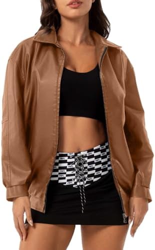 Faux Leather Motorcycle Jacket