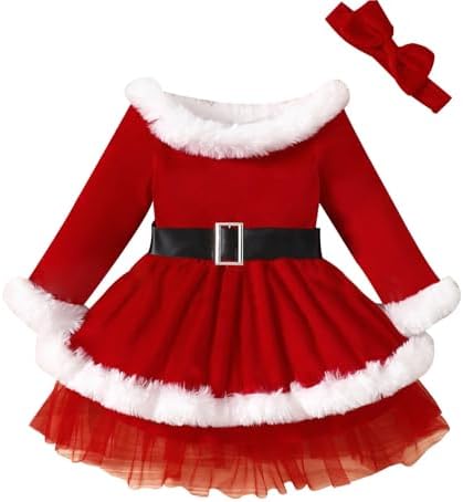 Double Layer Princess Dresses Fur Border Set for Boys Christmas