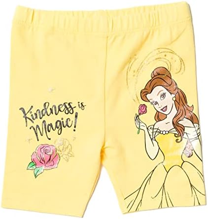 Disney Princess Ariel Belle Rapunzel Moana Bike Shorts 4-Pack