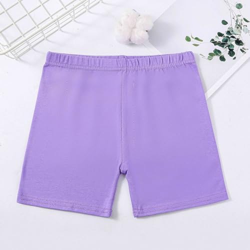 Girls Basic Athletic Shorts Soft Stretchy Dance wear for Kids