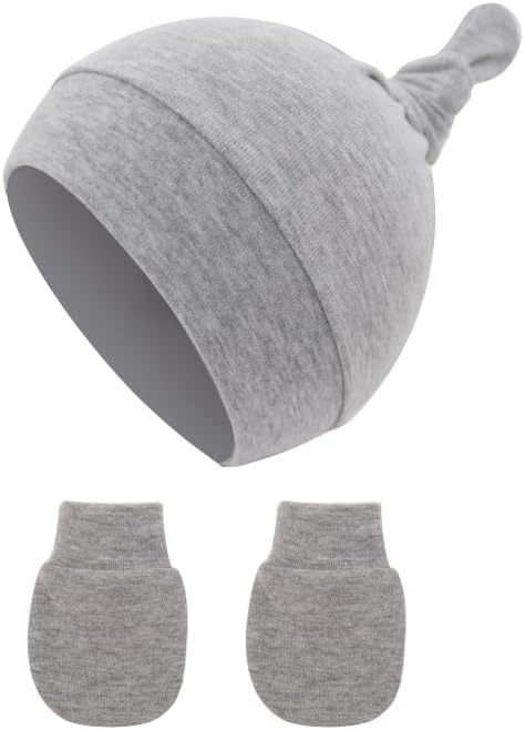 Adjustable Baby Knit Hat Soft and Warm for Growth