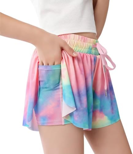 ZQAJUXG Flowy Spandex Shorts - Active Trendy and Supportive