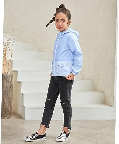 Jxstar White Smoke Posh Zipper Rain Jacket