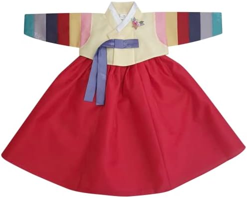 OUJI I - Ivory Pink Floral Baby Hanbok