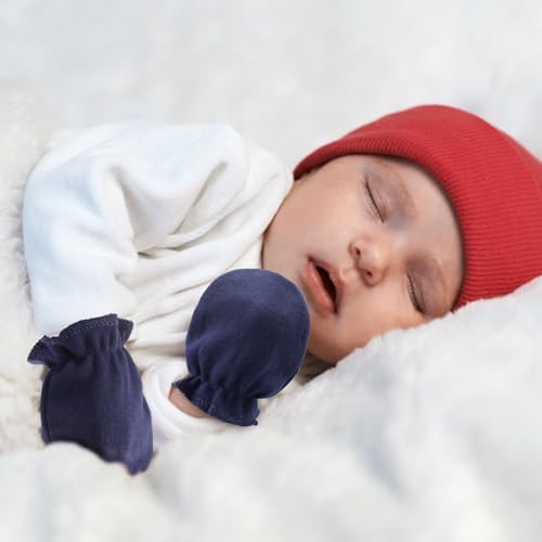 Perfect Gift - Soft Organic Cotton No-Scratch mittens for Newborn