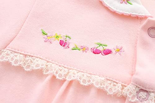 Hikido Infant Romper 2Pack Cotton Footed Jumpsuit with Cute Cartoon Print