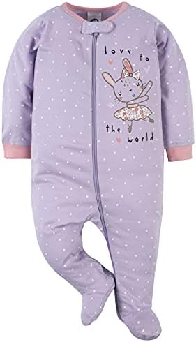 Gerber Baby Girls 2-Pack Sleep N Play Footies