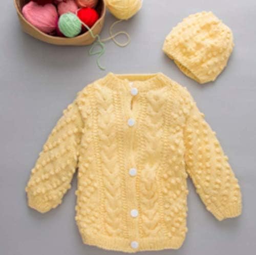 Yellow Newborn Toddler 2-Piece Cardigan Sweater Set