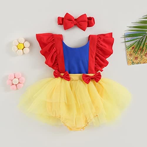Lightweight Princess Design Romper for Baby Girls