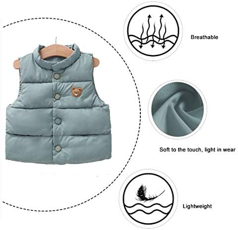 Cute Lightweight Winter Puffer Vest for Kids