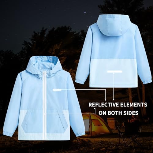 MGEOY Kids Waterproof Jacket with Hood