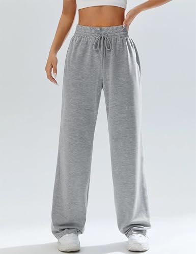 Kiench Teens Girls High-Waisted Drawstring Sweatpants