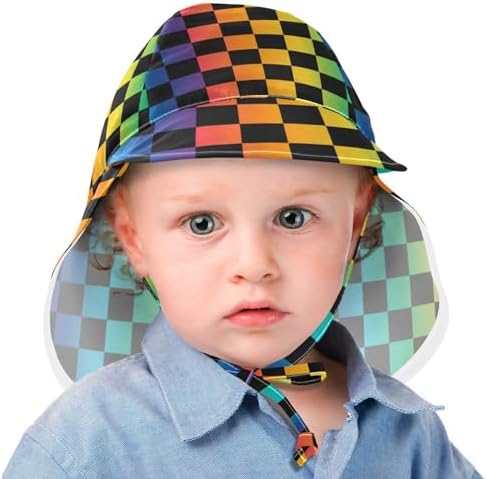 WIFIUAdjustable Baby Sun Shade Toddler Beach Hat with Protection 2-4T