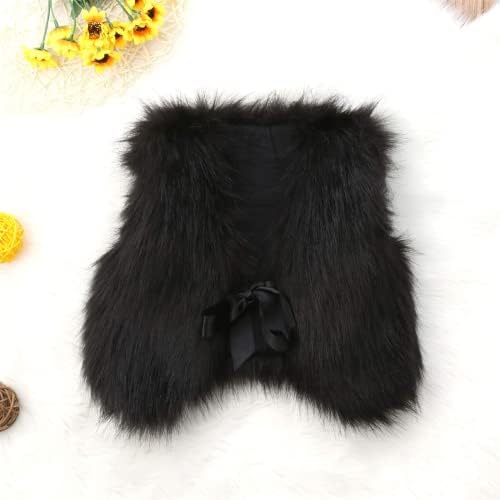 Girls Winter Cozy Faux Fur Vest
