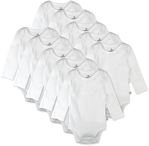 HonestBaby 10-Pack Long Sleeve Bodysuits