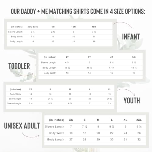 Matching Fathers Day Shirts for Dad Baby
