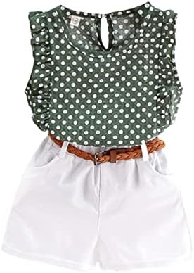 Polka Dot Ruffle Summer Set for Toddlers Girls