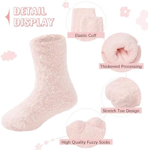 Durio Kids Fuzzy Sock Set for Girls