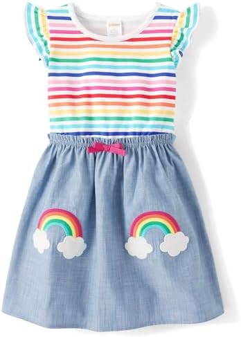 Gymboree Girls Embroidered Short Sleeve Dress