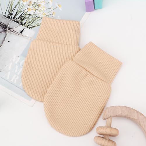 BQUBO Baby Mittens - 6Pcs No Scratches Soft for 0-6M Boys Girls