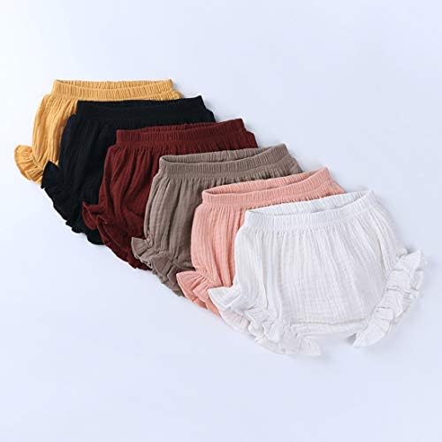 ZFTTZYMX Baby Girls Ruffle Bloomer Shorts Diaper Cover