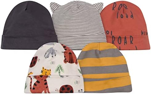 Gerber Baby 5-Pack Caps Perfect for Baby Essentials