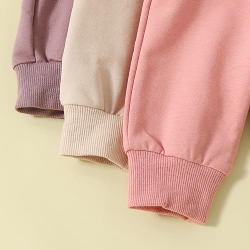 Premium 3-Pack Cotton Jogger Pants for Toddlers