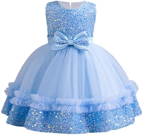 Beessbest Sequins Tulle Princess Dress for Baby Pageant