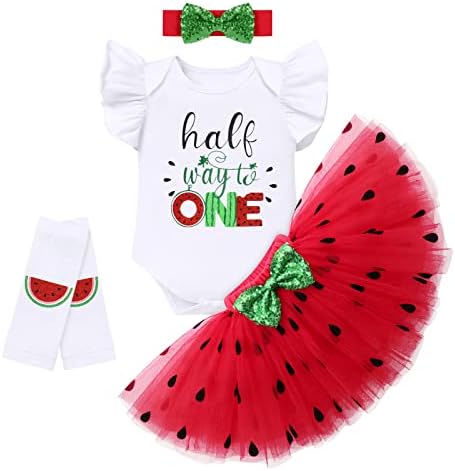 Cute Baby Girl Watermelon Theme 1st2nd Birthday Set
