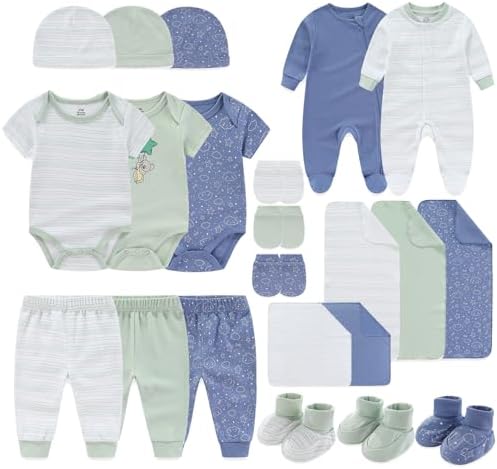 Ecojoy Unisex Newborn Layette Set - Gender-Neutral Baby Clothes Accessories