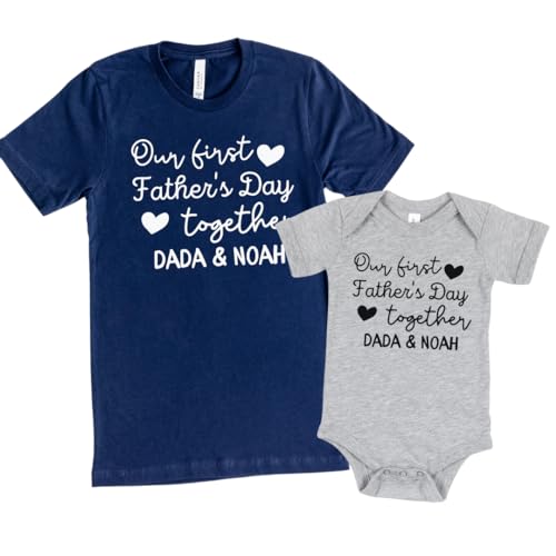 Matching Fathers Day Shirts for Dad Baby