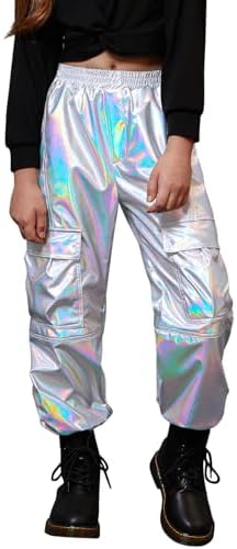 Perfashion Metallic Cargo Pants for Girls