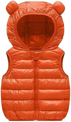 Fleece Hooded Bear Ears Winter Vest for Babies