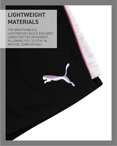 PUMA Womens Lightweight Cotton French Terry Shorts for Girls