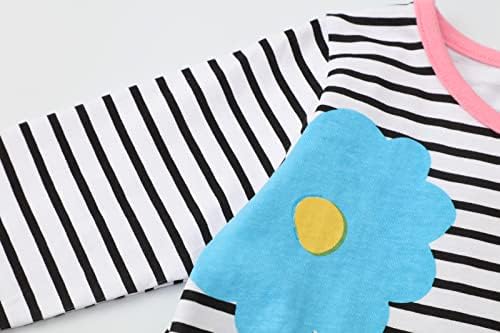 ADORABLE Toddler Christmas Easter Stripe Rainbows Girls Cotton Tunic