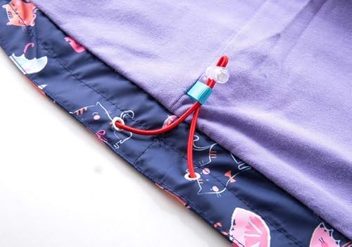 SHOOYING Kids Rain Jacket Waterproof Windbreakers for Boys Girls