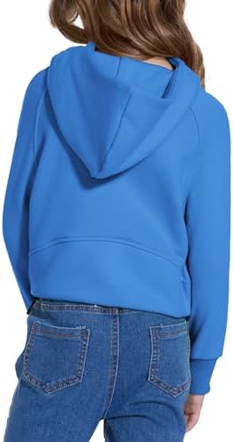 Snug Stylish Half-Zip Hoodie for Girls with Pockets and a Hood