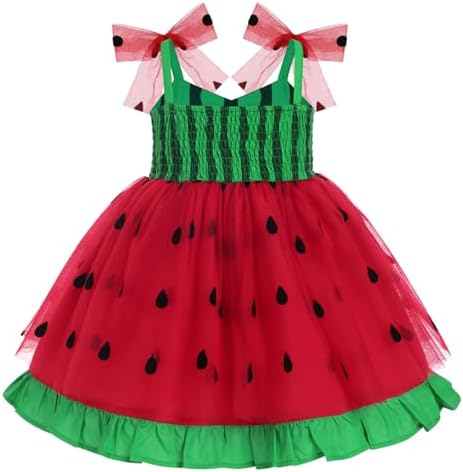 ODIZLI - Toddler Girls Princess Tutu Dress - Spaghetti Straps Ruffle Hemline Halloween Party Costume