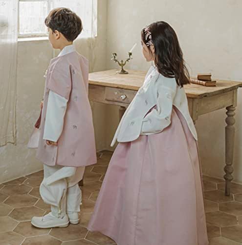 Ivory Indie Pink Dangui Girl Hanbok