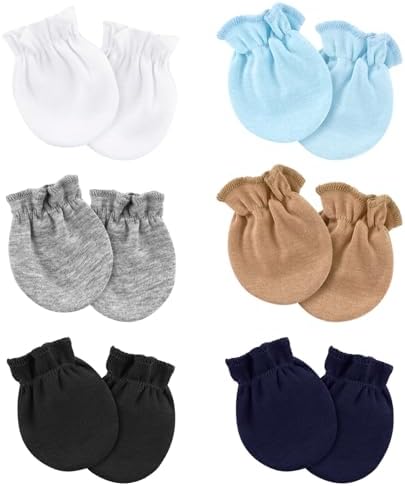 Perfect Gift - Soft Organic Cotton No-Scratch mittens for Newborn